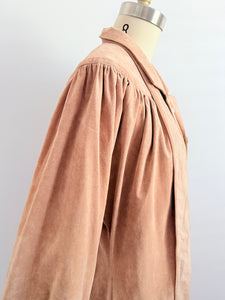 Vintage suede trench coat