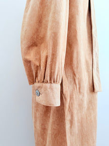 Vintage suede trench coat