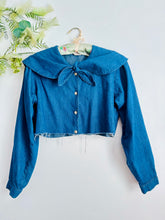 Load image into Gallery viewer, Vintage blue denim jacket/Top
