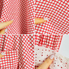 Load image into Gallery viewer, Vintage 1940s red gingham day dress
