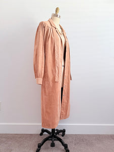 Vintage suede trench coat