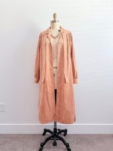 Load image into Gallery viewer, Vintage suede trench coat
