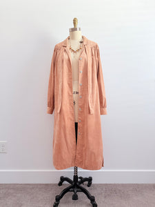 Vintage suede trench coat