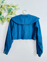 Load image into Gallery viewer, Vintage blue denim jacket/Top
