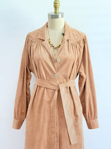 Vintage suede trench coat