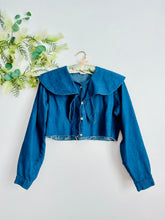 Load image into Gallery viewer, Vintage blue denim jacket/Top
