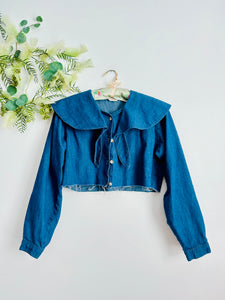 Vintage blue denim jacket/Top