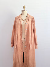 Load image into Gallery viewer, Vintage suede trench coat
