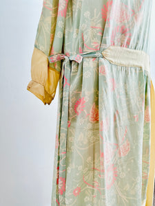 Vintage 1920s Pastel Silk Flapper Dress