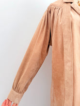 Load image into Gallery viewer, Vintage suede trench coat
