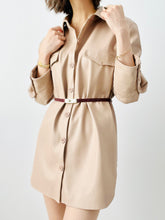 Load image into Gallery viewer, Pink Vegan Leather Jacket/Dress
