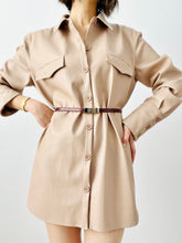 Load image into Gallery viewer, Pink Vegan Leather Jacket/Dress
