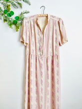 Load image into Gallery viewer, Vintage 1970s pink floral dress
