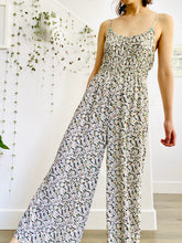 Load image into Gallery viewer, Daisy print wide leg jumpsuit
