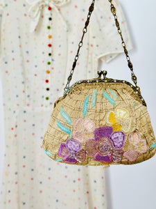 Vintage 1920s style beaded handbag