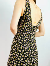 Load image into Gallery viewer, Vintage style floral slip dress with lace
