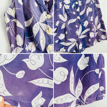 Load image into Gallery viewer, Vintage 1940s floral rayon playsuit
