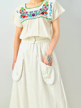 Load image into Gallery viewer, Vintage Embroidered Top/ Peasant Blouse
