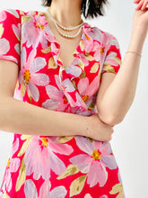 Load image into Gallery viewer, Vintage pink daisy floral dress
