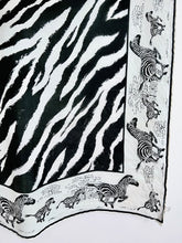 Load image into Gallery viewer, Vintage zebra novelty print scarf
