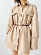 Load image into Gallery viewer, Pink Vegan Leather Jacket/Dress
