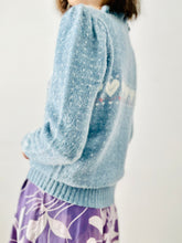 Load image into Gallery viewer, Vintage pastel blue HEART sweater
