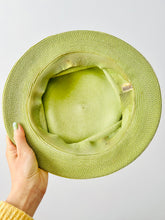 Load image into Gallery viewer, Vintage pastel green sun hat
