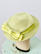 Load image into Gallery viewer, Vintage pastel green sun hat
